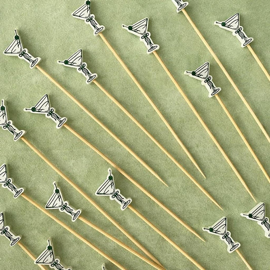 Dirty Martini Cocktail Picks