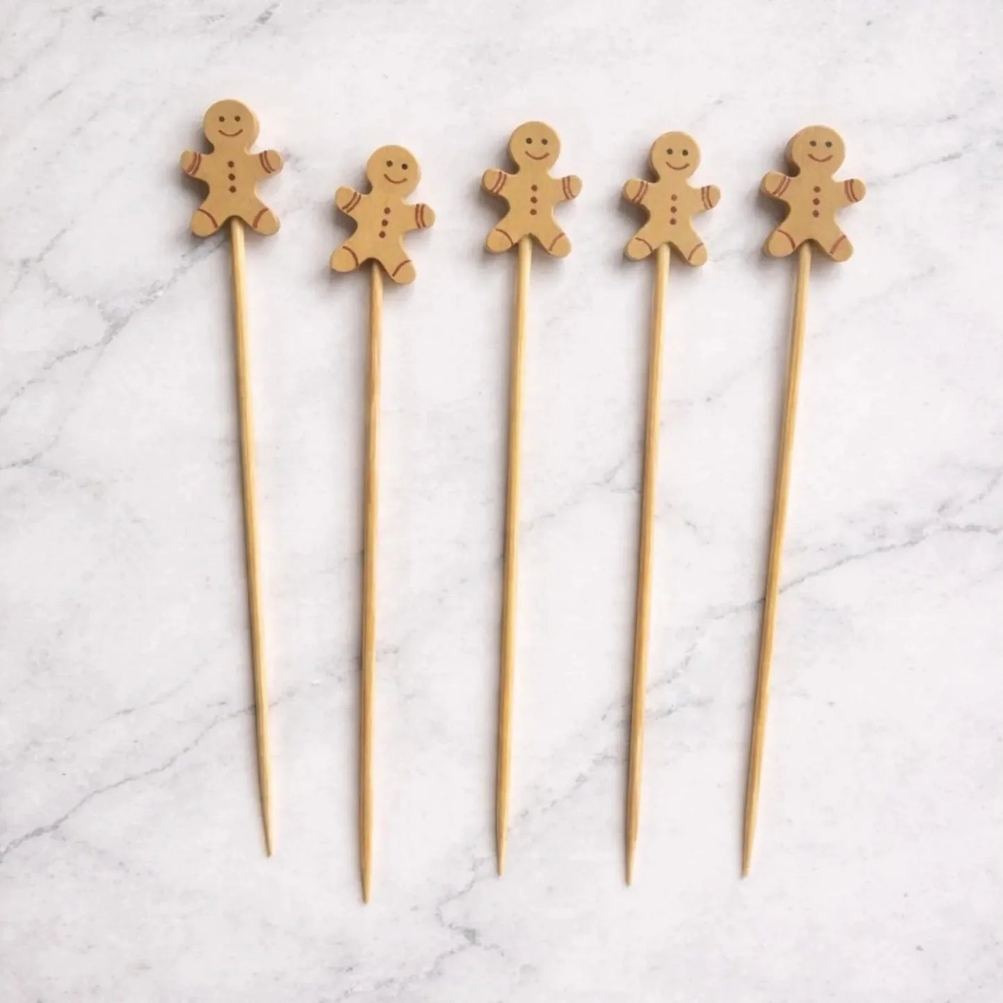 Holiday Host Kit from Sip & Shell: gingerbread cocktail picks
