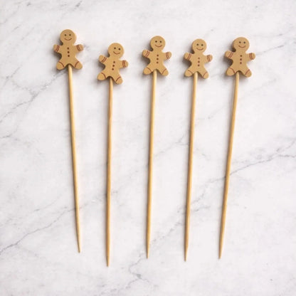 Holiday Host Kit from Sip & Shell: gingerbread cocktail picks