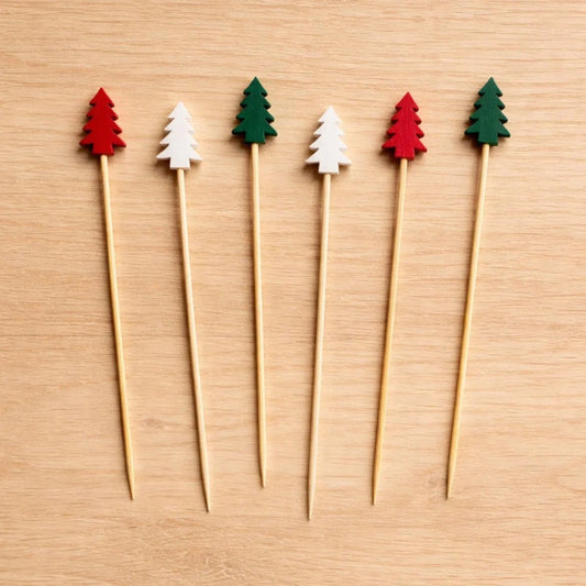 Christmas Tree Cocktail Picks