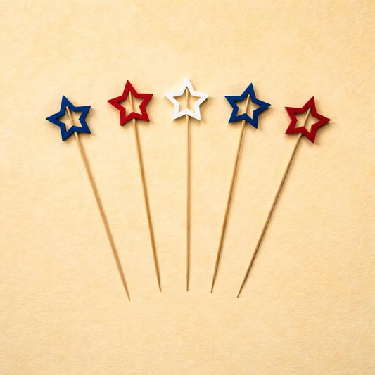 USA Star Cocktail Picks