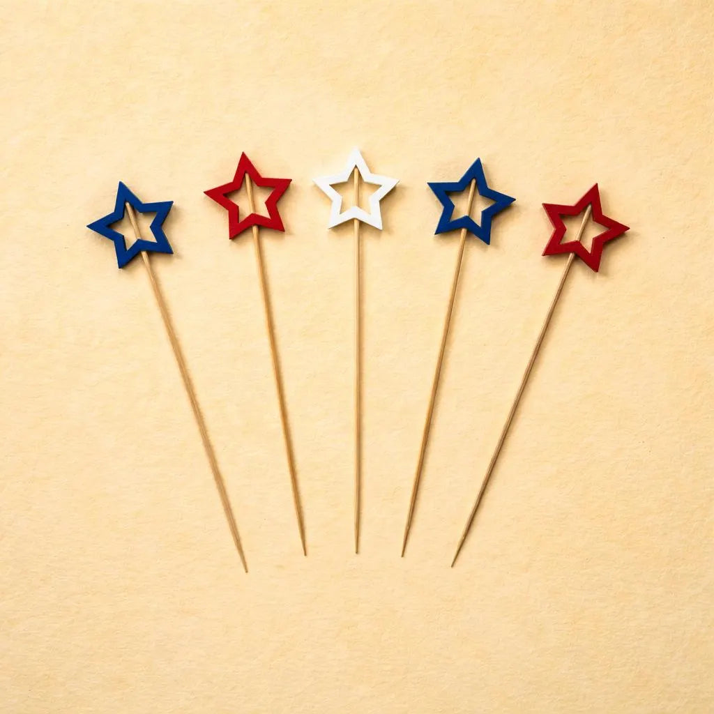 Game Day Kit from Sip & Shell: USA star cocktail picks