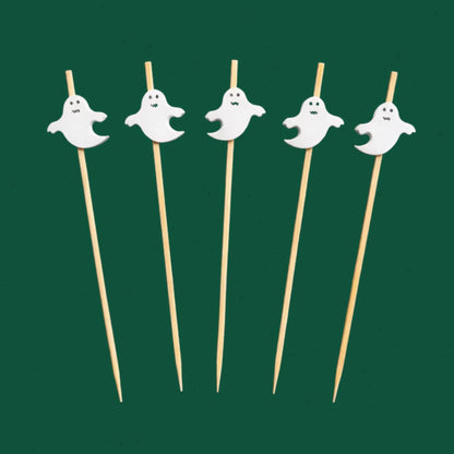 Halloween Bar Kit from Sip & Shell: ghost cocktail picks