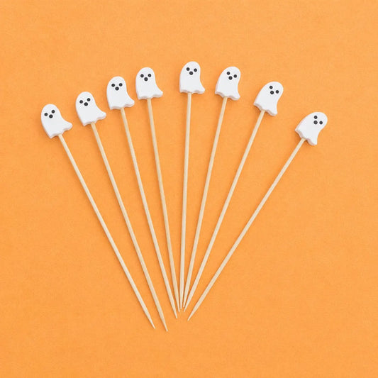 Halloween Ghost Cocktail Picks