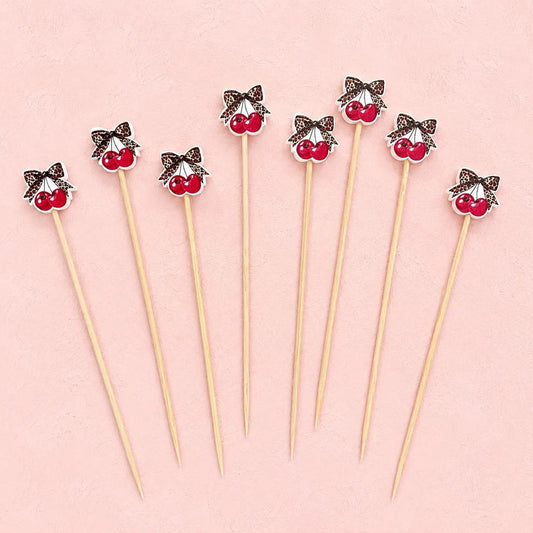 Leopard Cherry Cocktail Picks