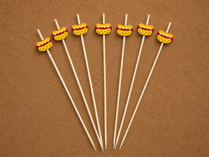 Game Day Kit from Sip & Shell: hot dog cocktail picks