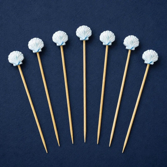 Light Blue Shell Cocktail Picks